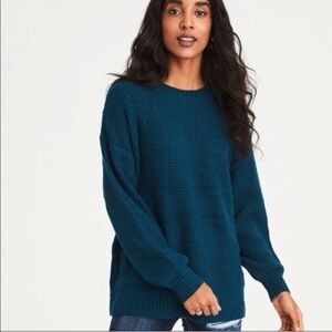American Eagle Outfitters Deep Blue Crew Neck Sweater